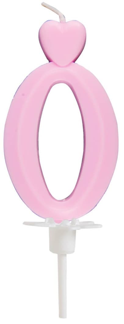 Nummer 0 hjärtkakalyse rosa