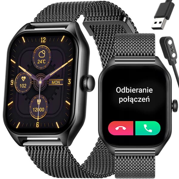 ÄLYKELLO UNISEX Rubicon RNCF03 - ROZMOWY BLUETOOTH, AINA NÄYTÖLLÄ (sr049a)