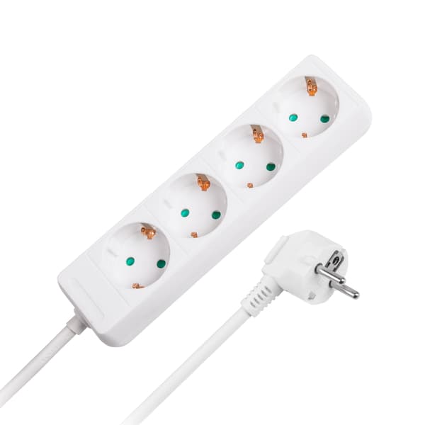 Rebel forlængerstikdåse 1,5m 4 stikkontakter 3x1,0mm2
