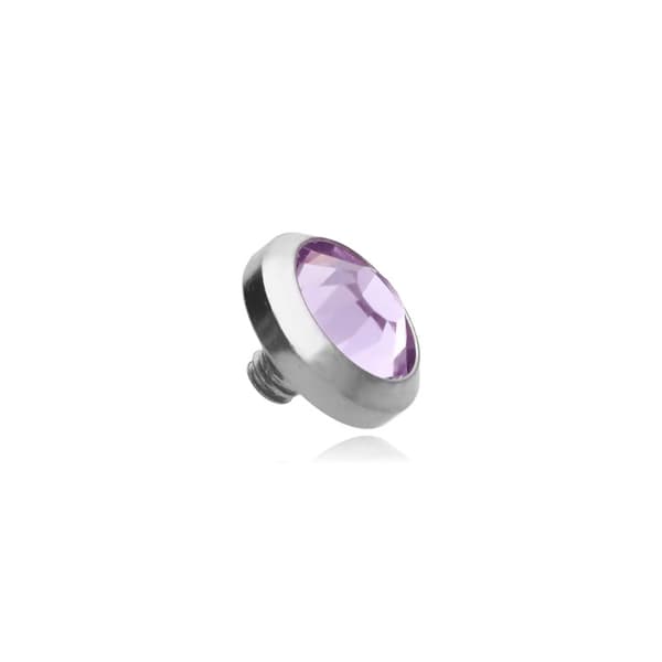 Dermal Titanium Cap Lilla Cubic Zirconia - TNA-011 1.6/3