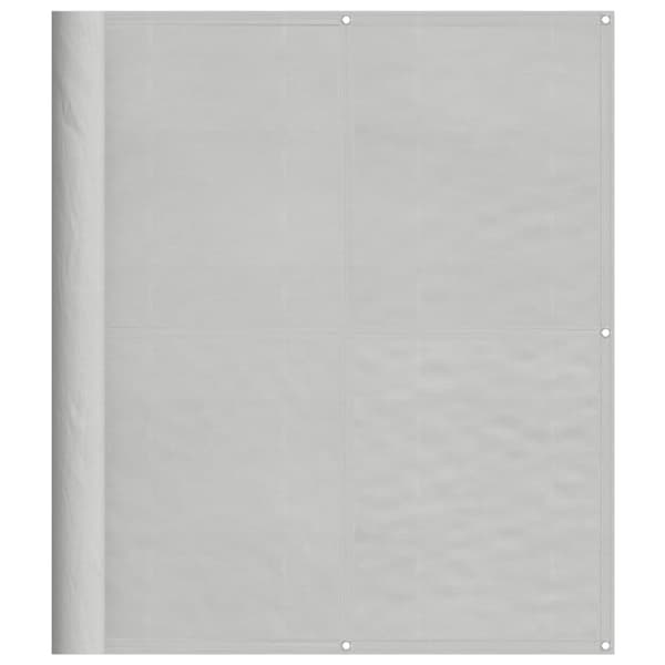 vidaXL balkonskærm lysegrå 120x400 cm 100% Oxford polyester