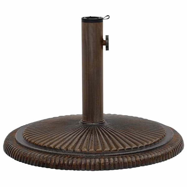 vidaXL parasolfod brun 45x45x30 cm støbejern