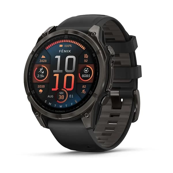 Garmin Fenix 8 AMOLED Smartwatch Sort, 47 mm, GPS