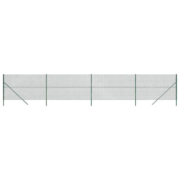 vidaXL Nätstängsel, Grönt, 1,4x10 m