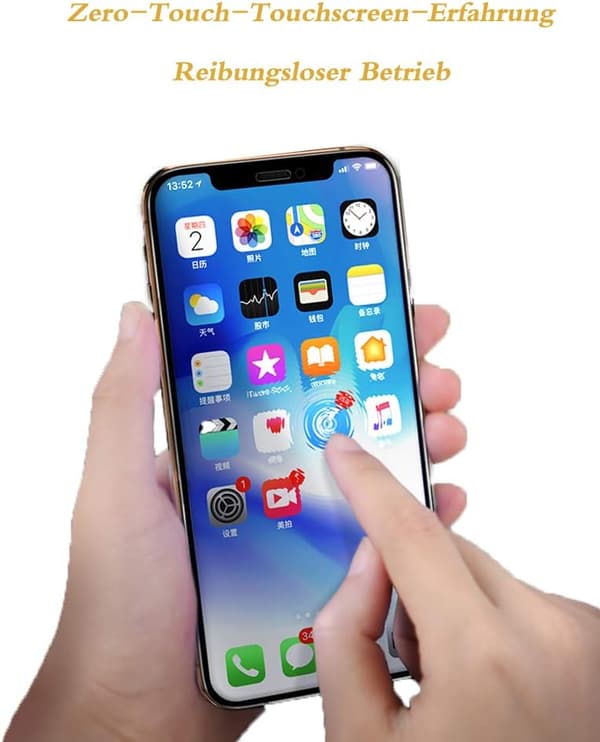 2x Härdat glas för Apple iPhone 11 Pro Max/iPhone Xs Max A2161 A1921