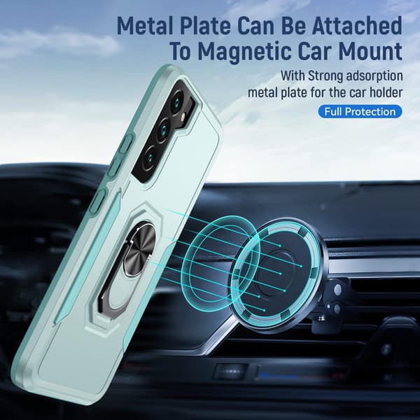 ETUI TIL SAMSUNG GALAXY S22/S22 5G GRØN MAGNET