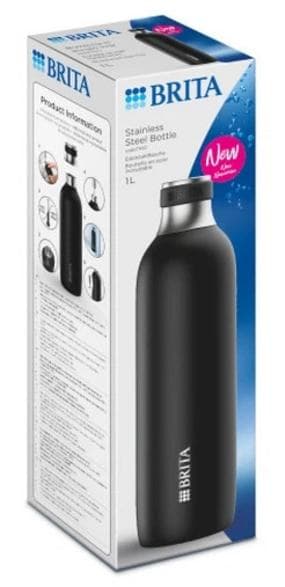 BRITA sodaTRIO 1 L sort kulsyreflaske