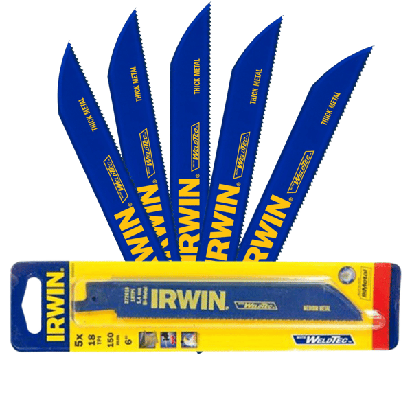 IRWIN PUKKOSAHANTERÄ 150 mm 18Z TUUMAA METALLI 5 kpl