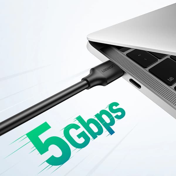 Ugreen US128 90576 USB-A 3.0 / USB-A 3.0 5Gb/s Kabel 3m - Sort