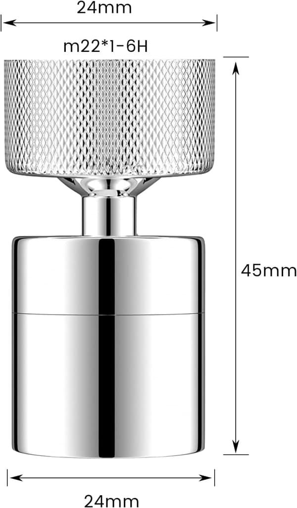 360° DREJBAR UDLUFTNINGSVENTIL FORKROMET UDLUFTNINGSVENTIL