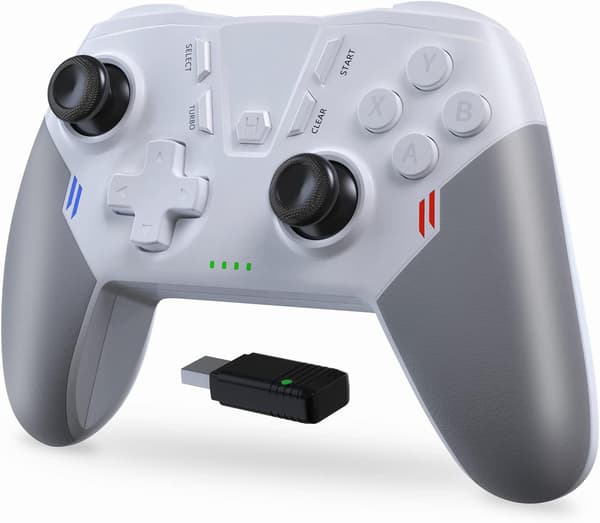 TRÅDLÖS KONTROLL FÖR XBOX PC Windows 7/8/10 Android TV OGT VIT-GRÅ