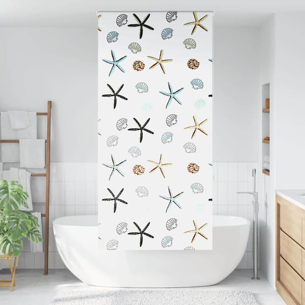 vidaXL Duschrullgardin 100x240 cm Tygbredd 96 cm