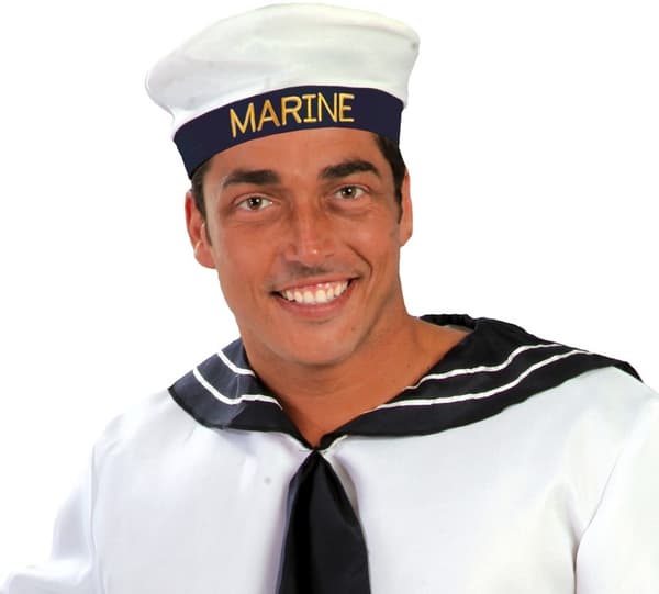 Hvid kaptajns marinekasket