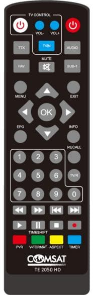 Tuner TV COMSAT DVB-T2 HEVC TE 2050 HD