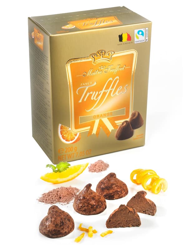 MaitreTruffout belgiska apelsintryfflar 200 g