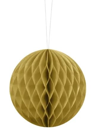 Papirkugle Guld 20 cm 1 stk.