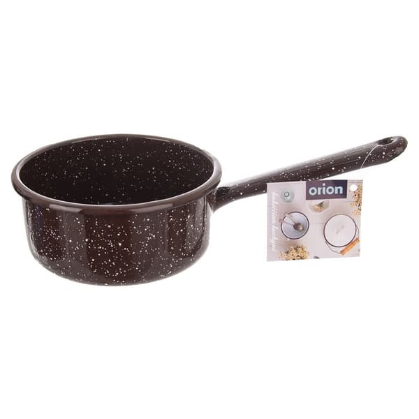 Emaljerad brun kastroll 14 cm, 900 ml