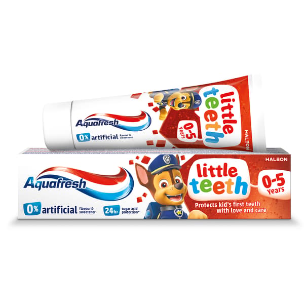 Aquafresh Sæt med kop rød