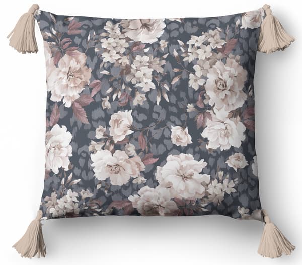 Dekorativ pude 45x45 Blomster Boho