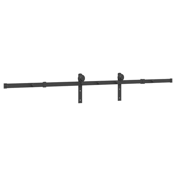 vidaXL monteringssystem til skydedør, 200 cm, stål, sort
