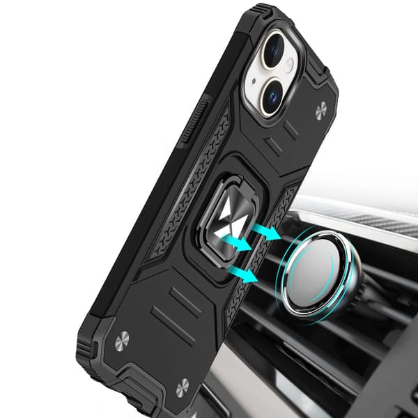 Wozinsky Ring Armor iPhone 15 Plus-skal med fingerringhållare - Röd