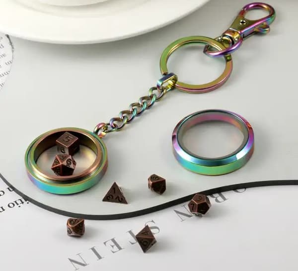 Hobbiton RPG terninger lille sæt med 7 metalterninger