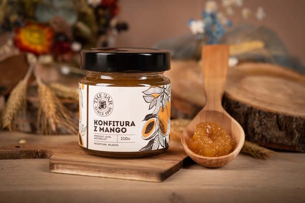 Mango syltetøj 210g THE JAR 61% mango rørsukker