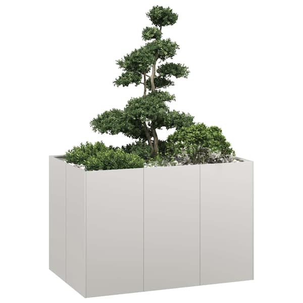 vidaXL urtepotte 120x80x80 cm rustfrit stål