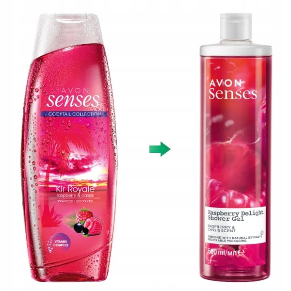 Avon - Hindbær og Solbær Shower Gel 500ml