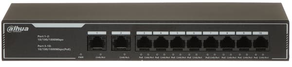 POE SWITCH SG1010LP 8-PORTAR, 8 PoE DAHUA
