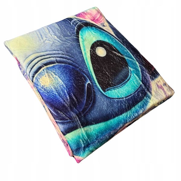 Lilo og Stitch Vinter Varm Fleece Tæppe 130x150