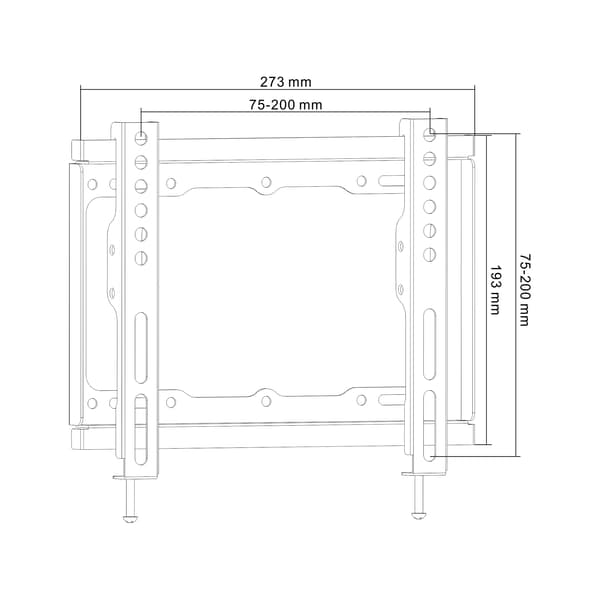 Cabletech TV-hållare 13"- 42"