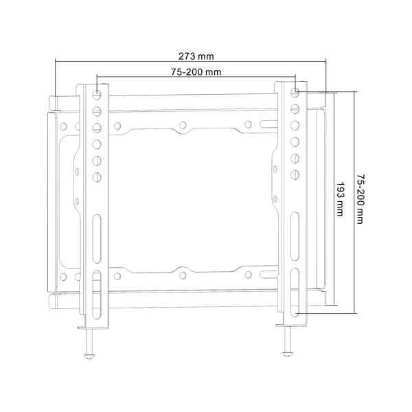 Cabletech tv-vægbeslag 13"-42"