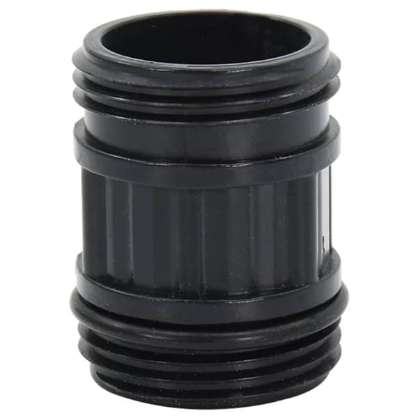 vidaXL sugeslange med messingkoblinger sort 1" 4 m PVC