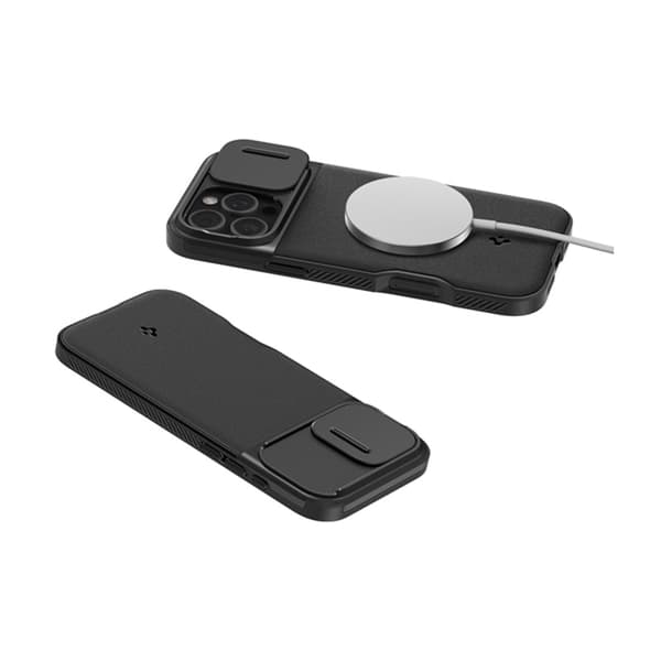 Spigen Optik Armor Mag MagSafe - Etui til iPhone 16 Pro Max (Sort)