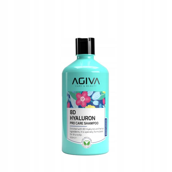 Agiva - 8D Hyaluron niacinamid hårshampoo 500ml