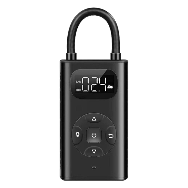 Elektrisk bilpump + USB-powerbank bärbar kompressor lykta