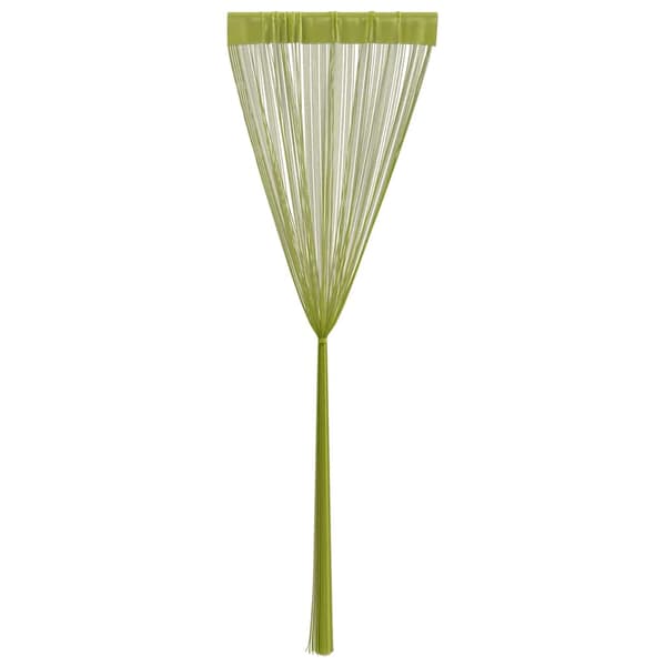 vidaXL Snörgardiner, 2-pack, 100 x 250 cm, Grön