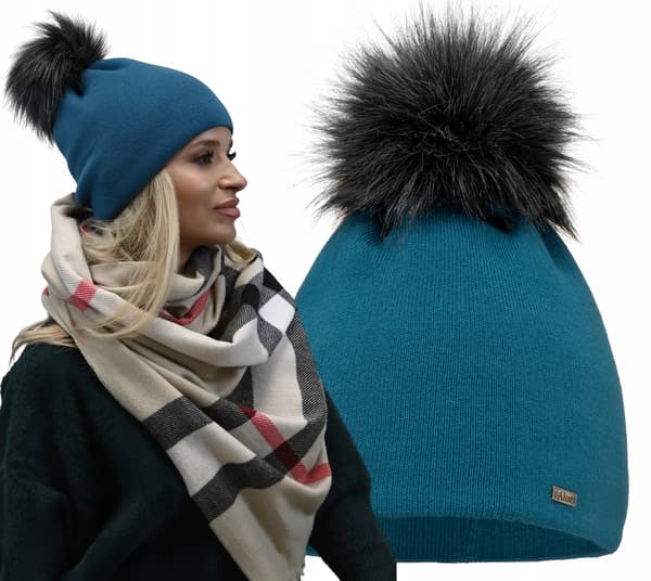 Sea Dam Varm Mössa med Pompom A13