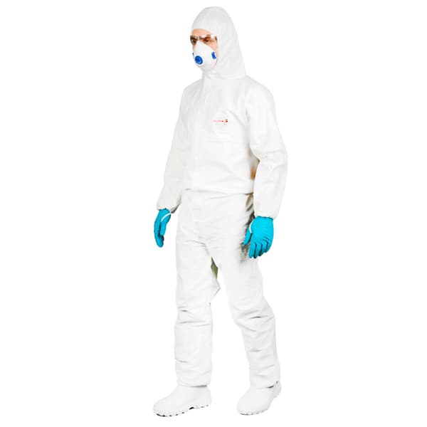 Vit lackskyddsdräkt M OxyChem C210 typ 5 6