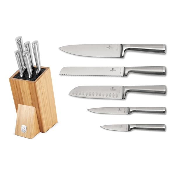 BERLINGER HAUS BH-2805 KNIVSÆT I BAMBUSBLOK