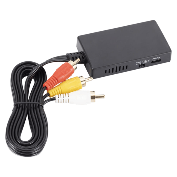 HDMI til AV RCA video konverter adapter PAL/NTSC