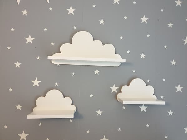 Cloud Shelves Sæt med 3 Bamser - Elegance
