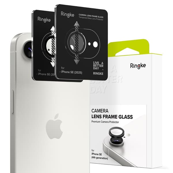RINGKE KAMERAN RUUNUSSUOJA 2 KPL IPHONE 16E MUSTA
