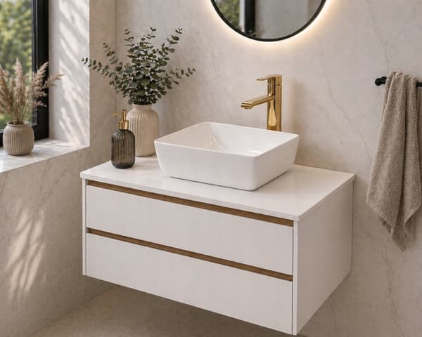 UNIVERSAL LÅS BORDPLADE 80,3X46,2 CM HVID