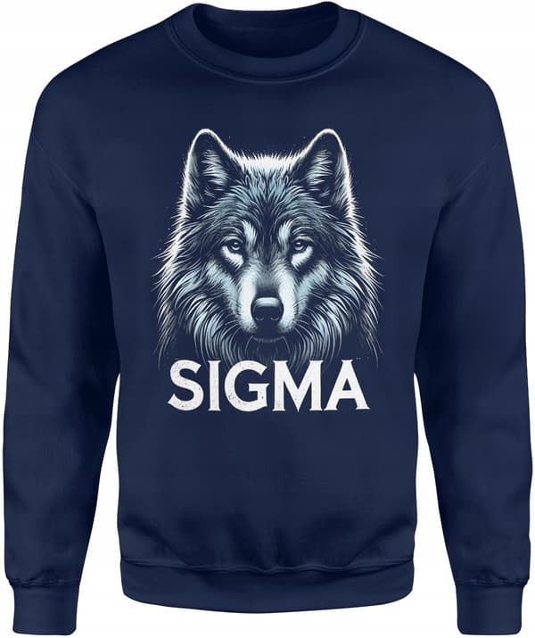SIGMA WOLF HERRSWEATSHIRT MED TRYCK, PRESENT TILL EN KILLE