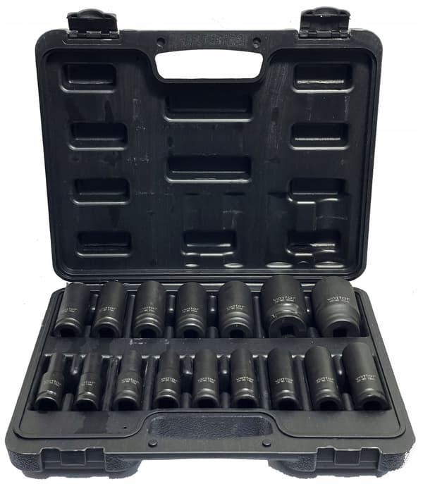 IMPAKTNØGLER 1/2'' 10-32MM SÆT 16 DELE