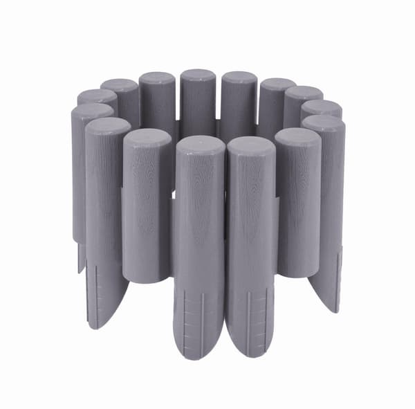 AWTOOLS TRÄDGÅRDSPALISAD 8 st 2,3 m GRAFIT