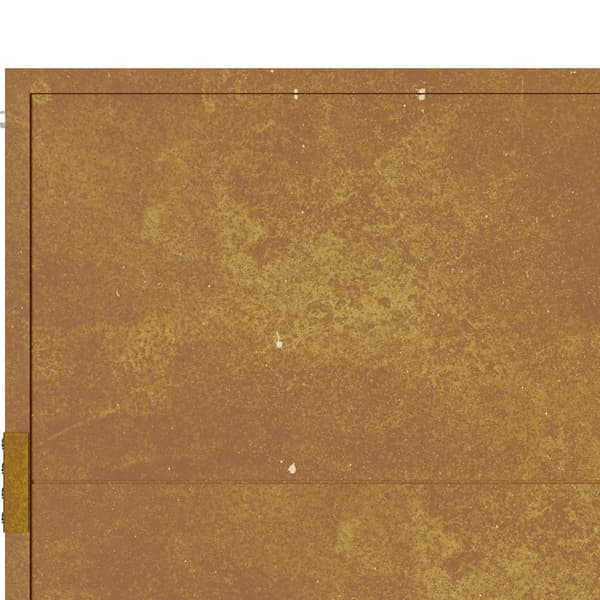 vidaXL Trädgårdsgrind, 105x80 cm, cortenstål