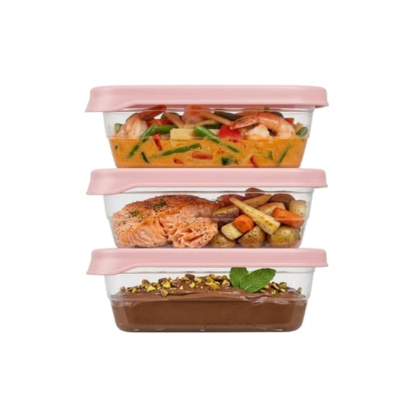 3x Matbehållare 300ml Matlåda för skolarbete Set